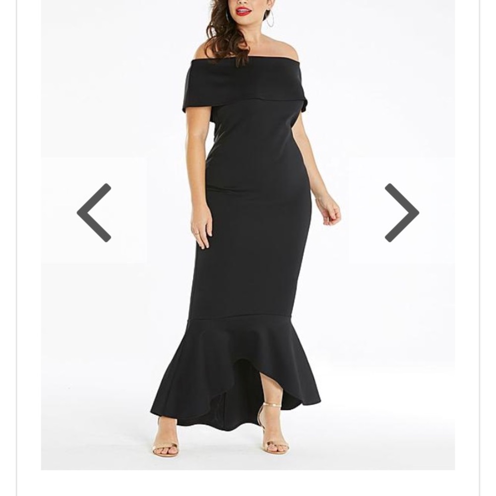NEW never worn Black Bardot style dress
